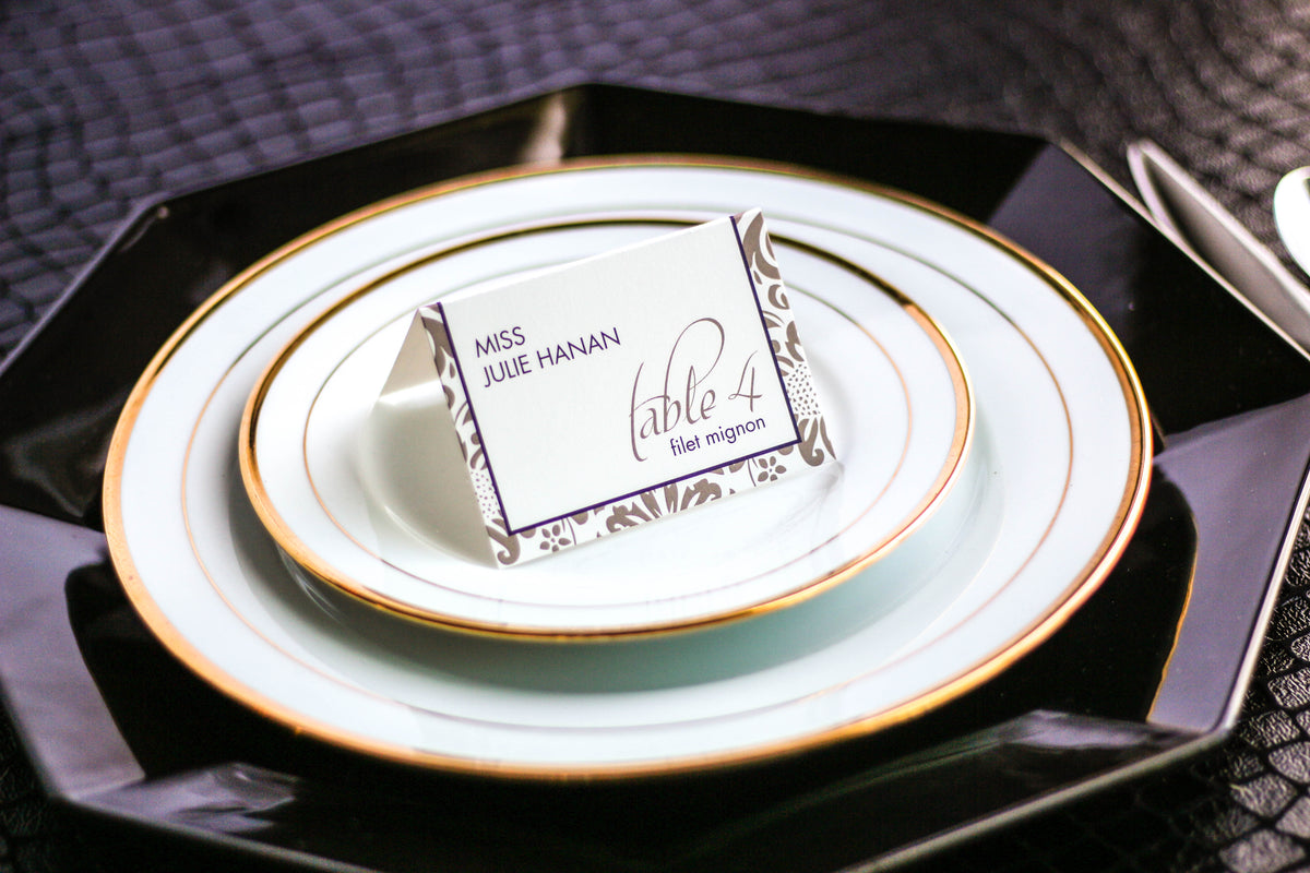 Traditional Place Card - White